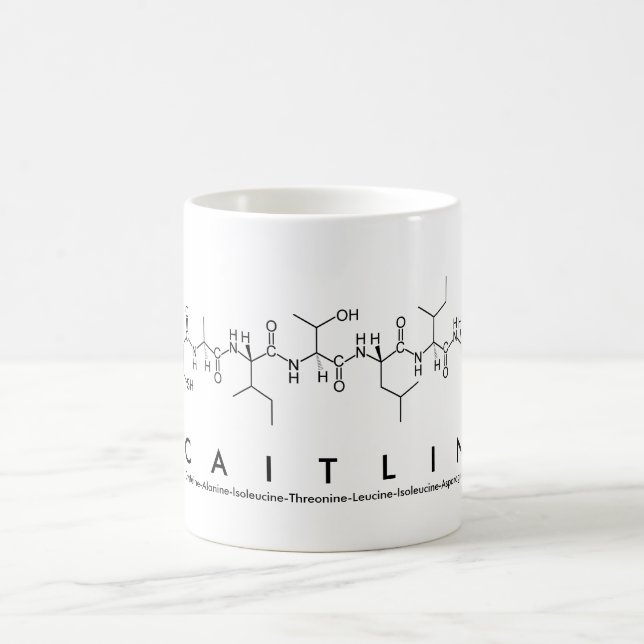 Caitlin peptide namn mugg (Center)