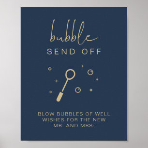 CAITLIN-signalen för blå bubbelsändning av Bröllop Poster