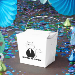 Caixa de presente - Cat, License to Meow Presentaskar