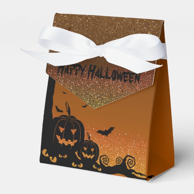 Caja de regalo con feliz halloween presentaskar (Framsidan Sidan)