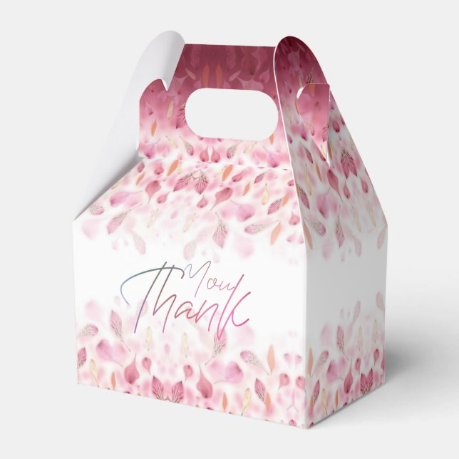 Caja de regalo con hojas de flores con gracias presentaskar (Framsidan Sidan)
