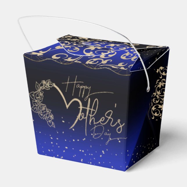 Caja de regalo elegante azul para día de madre presentaskar (Baksidan Sidan)