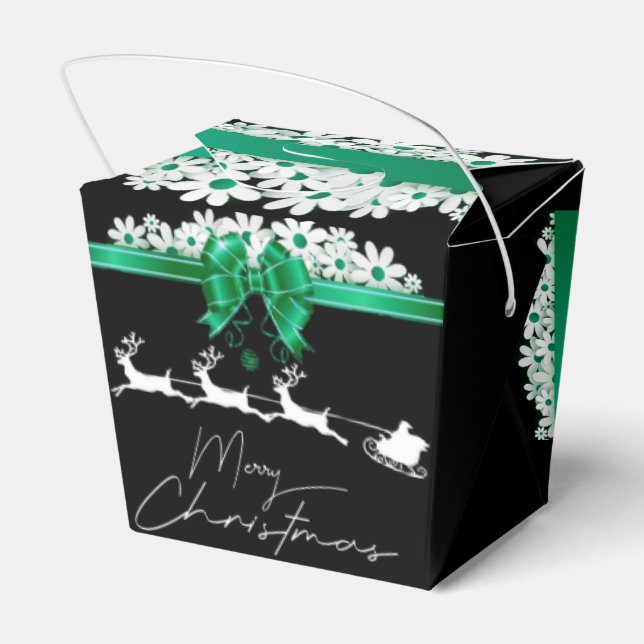 Caja de regalo para navidad con cinta verde presentaskar (Baksidan Sidan)
