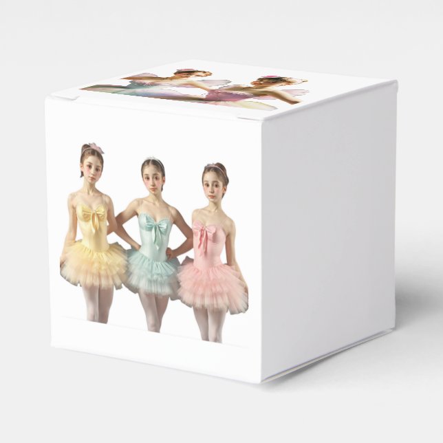 Caja para regalos con preciosas bailarinas presentaskar (Framsidan Sidan)