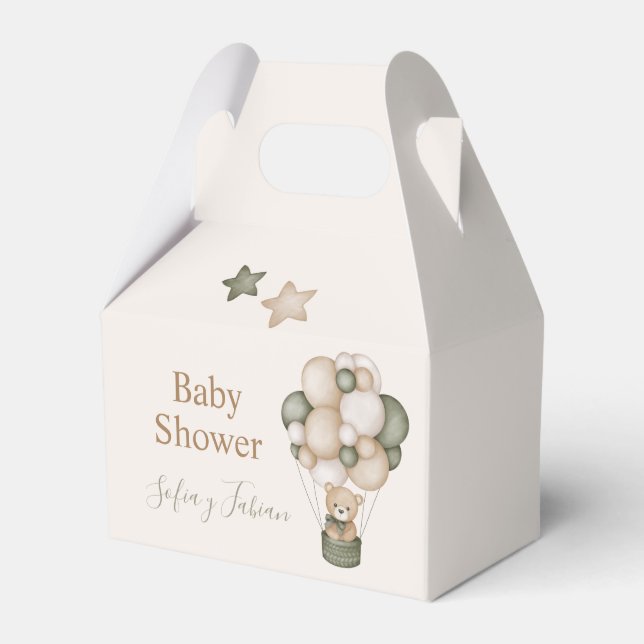 Caja Para Regalos Nalle Baby Shower Boy Presentaskar (Framsidan Sidan)