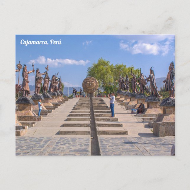 Cajamarca, Perú, Alameda de los Incas Vykort (Framsida)