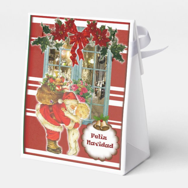 Cajita para regalo de navidad, Santa Claus Presentaskar (Baksidan Sidan)