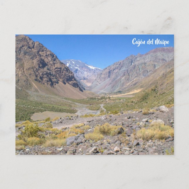 Cajón del Maipo, Chile Vykort (Framsida)