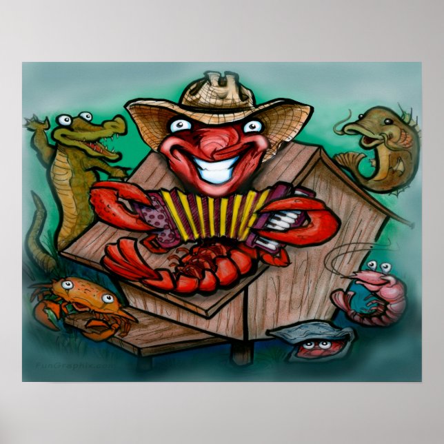 Cajun Band Poster (Framsidan)