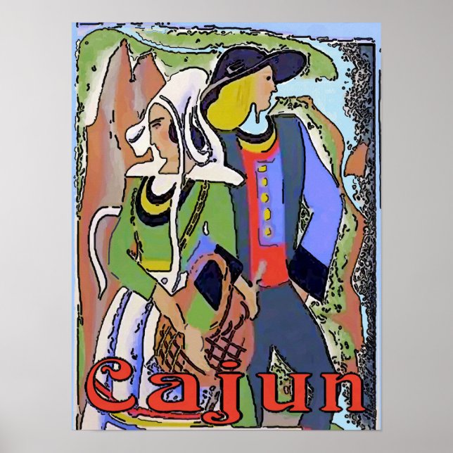Cajun Couple Poster (Framsidan)