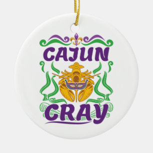 Cajun Cray Kräftor Boil Louisiana New Orleans Julgransprydnad Keramik
