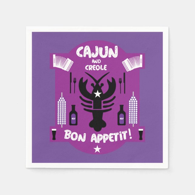 Cajun & Creole Cooks Pappersservett (Framsidan)