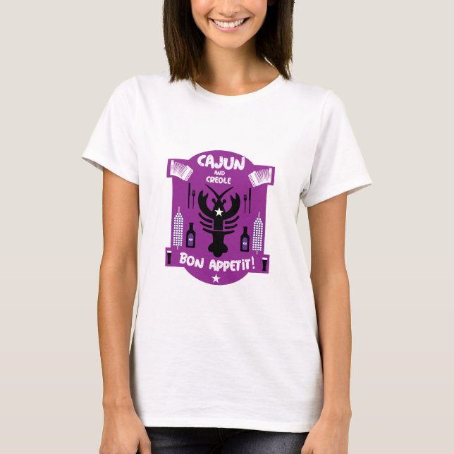 Cajun & Creole Cooks T Shirt (Framsida)