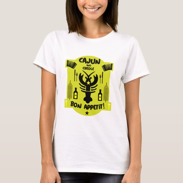 Cajun & Creole Cooks T Shirt (Framsida)