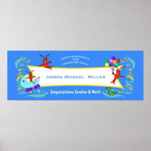 Cajun Critters Pojke Banner (blank) Poster