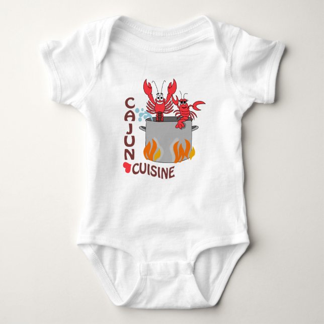 Cajun-Cuisine T Shirt (Framsida)