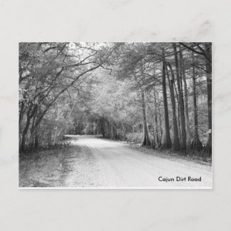 Cajun Dirt Road-vykort Vykort