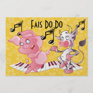 Cajun - Fais Do - Party Inbjudningar