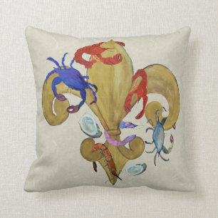 Cajun Fleur de lis dekorativ kudde från art