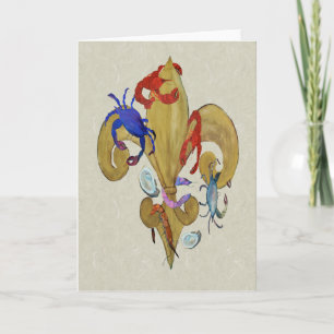 Cajun Fleur de lis Kort