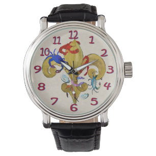 Cajun fleur de lis manar bevakning armbandsur