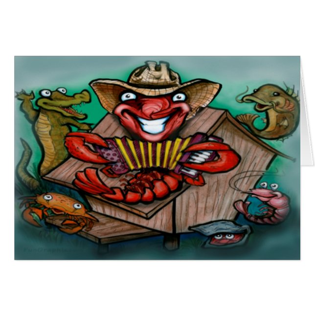 Cajun Hälsningskort (Framsidan Horizontal)