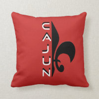 Cajun Halva Fleur De Lis Louisiana dekorativ kudde
