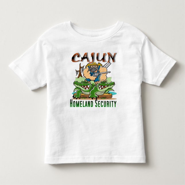 Cajun hemlandsäkerhet t-shirt (Framsida)