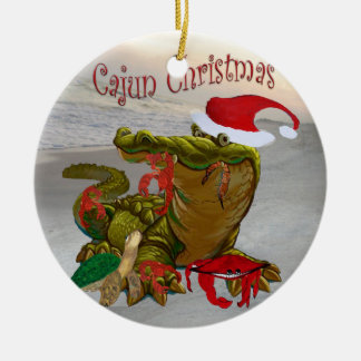 Cajun jul bayou prydnad julgransprydnad keramik