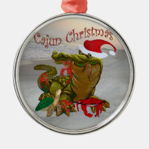 Cajun jul julgransprydnad