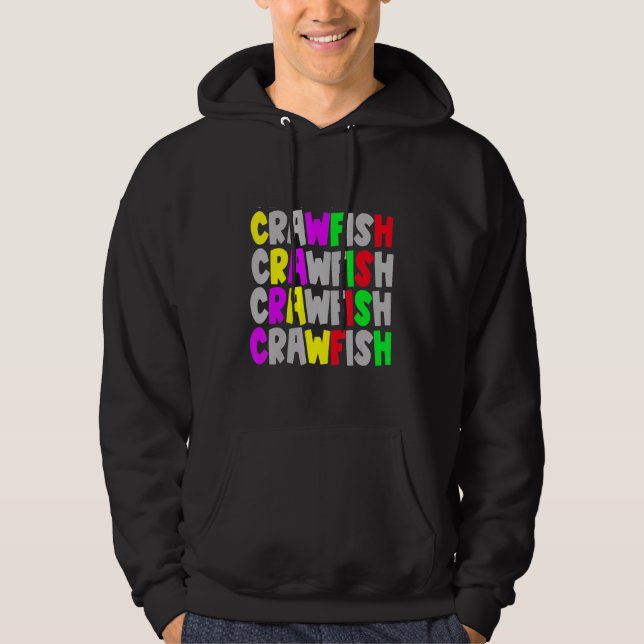 Cajun Kräftor Food Kräftor Mudbug Tee Hoodie (Framsida)
