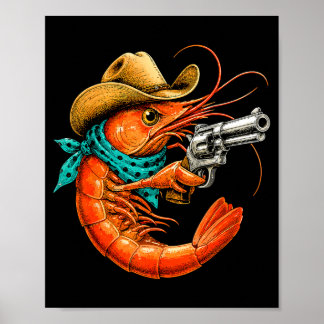 Cajun-rav fisk rolig räka poster