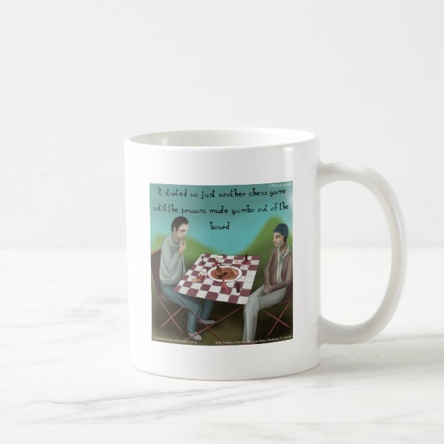 Cajun Schack Rollig Tecknad Serie Kaffemugg (Höger)