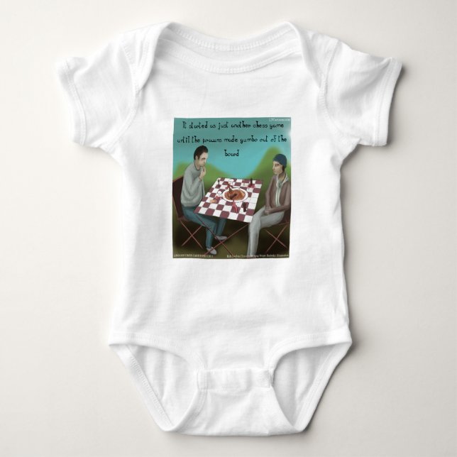 Cajun Schack Rollig Tecknad Serie T-shirt (Framsida)