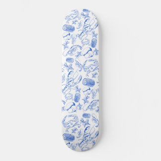 Cajun Seafood Boil - Southern Coastal Food Art Mini Skateboard Bräda 18,5 Cm