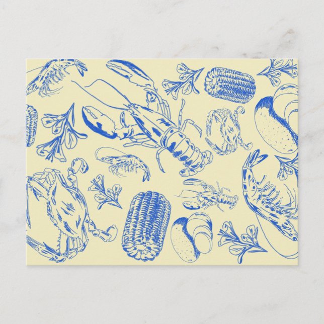 Cajun-sjöfoodstuvning – Södra kustens mat Postcard Vykort (Framsida)