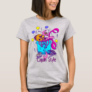 Cajun Stil Seafood Pot T Shirt