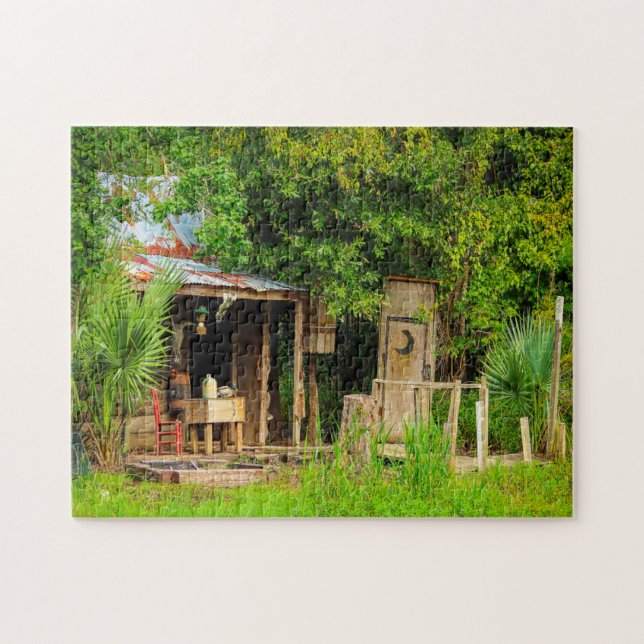 Cajun-stuga Louisiana. Pussel (Horisontell)