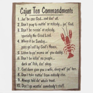 CAJUN TEN-KOMMENTARER FLEECEFILT