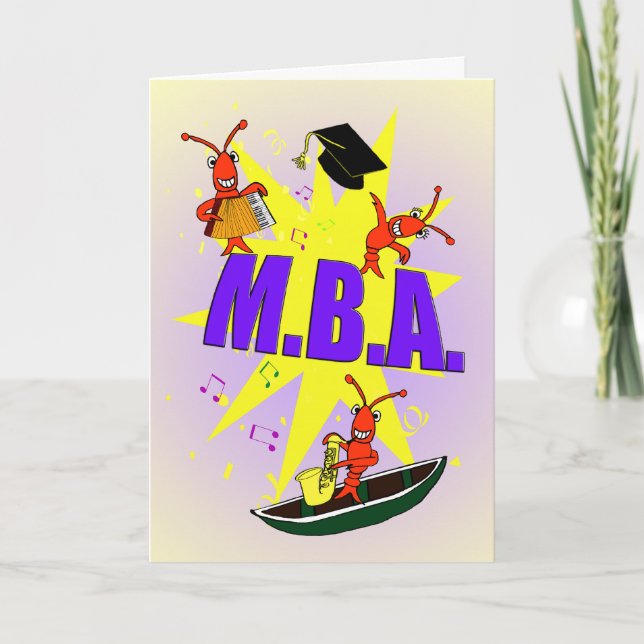 Cajun Themed M.B.A grattiskort Kort (Framsida)
