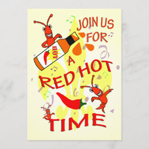 Cajun Themed partyinbjudan Inbjudningar