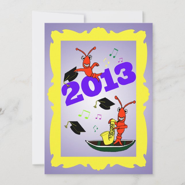 Cajun Thome Studenten 2013 Party bjudan Inbjudningar (Framsida)