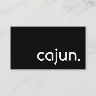 cajun. visitkort
