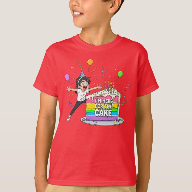 Cake Älskare - Cute Birthday Gift T Shirt (Framsida)