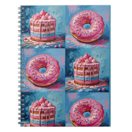 Cake and Donut Notebook Anteckningsbok