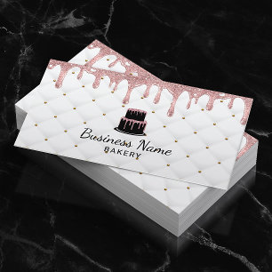 Cake Bakery Ro Guld Drip Icing Luxury Visitkort