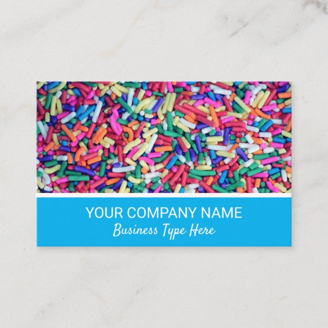 Cake Baking Confectionary Candy Visitkort (Framsida)