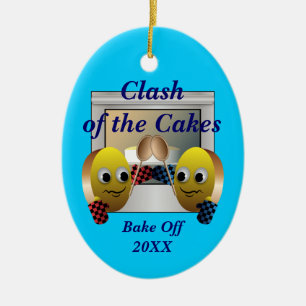 Cake Baking Tävling Julgransprydnad Keramik