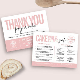 Cake Care & Cining Guide V2, Cake Serve Guide Tack Kort
