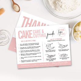 Cake Care & Cining Guide v3, Cake Serve Guide Vykort